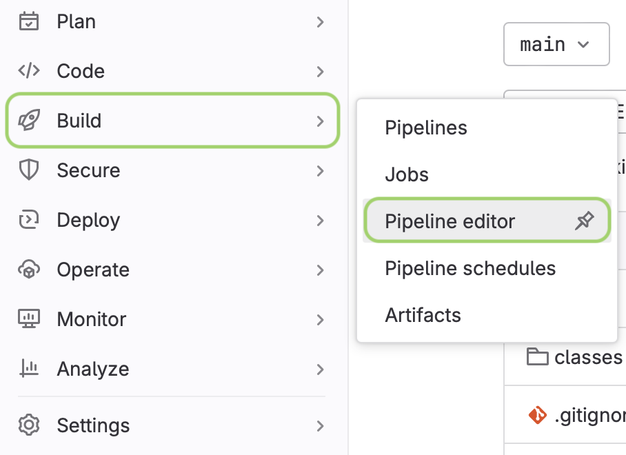 Pipeline editor